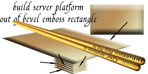 Creation of Chopsticks as Business Card: Step 5